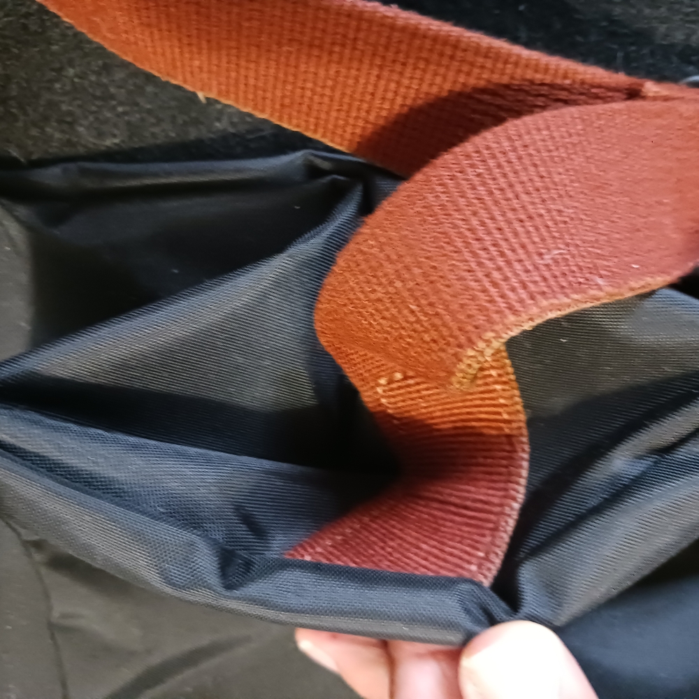 Longchamp Brown and Black Foldable Tote Bag - Picture 6 of 12